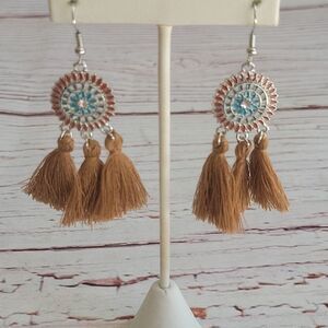 Silvertone Hanging Earrings